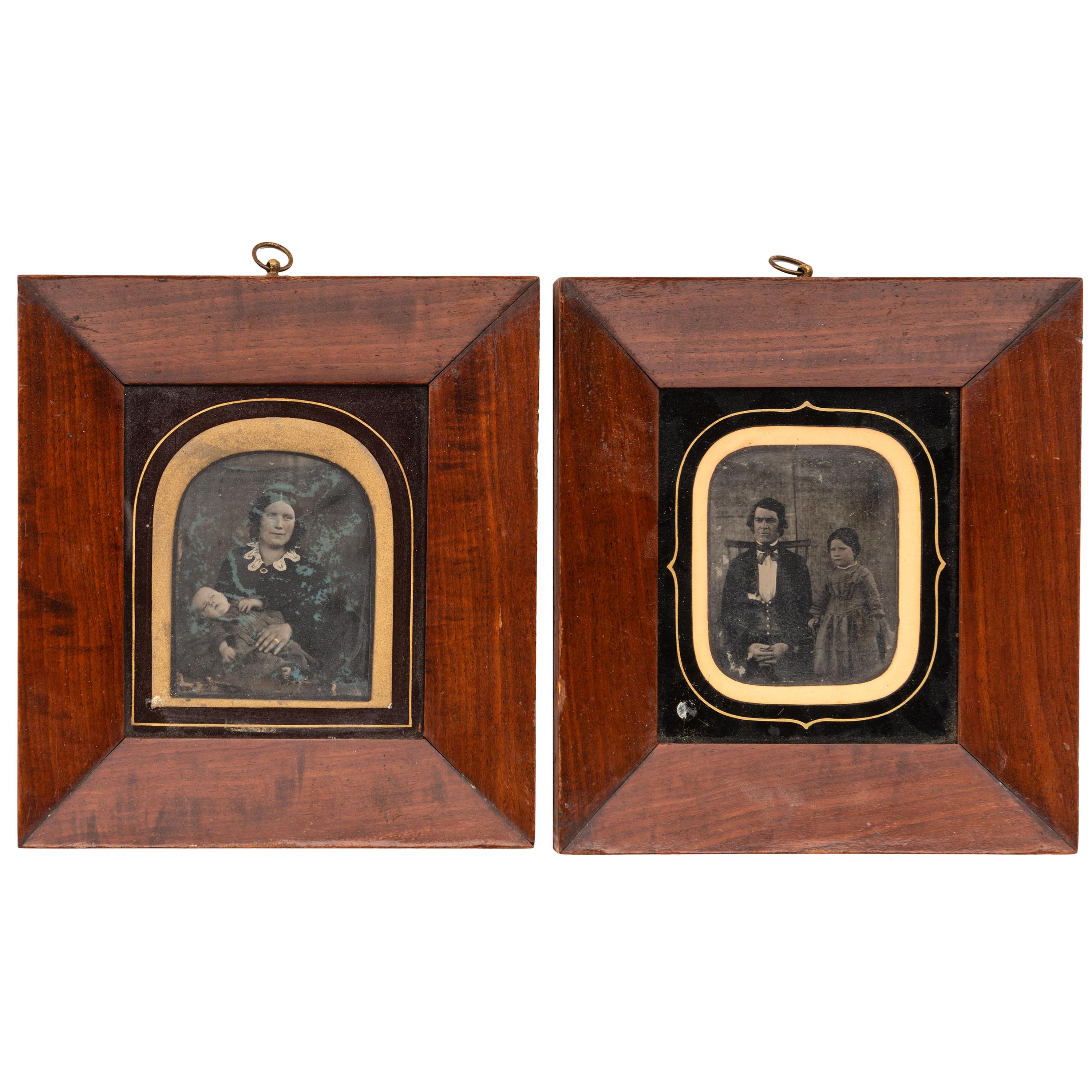 [EARLY PHOTOGRAPHY - PORTRAITURE]. Uncredited portraits of children housed in wall frames, including: