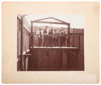 [WESTERN AMERICANA - ARIZONA] [HAMMAKER, H.C., photographer?]. [ The Hanging of James Fleming Parker. 3 June 1898].