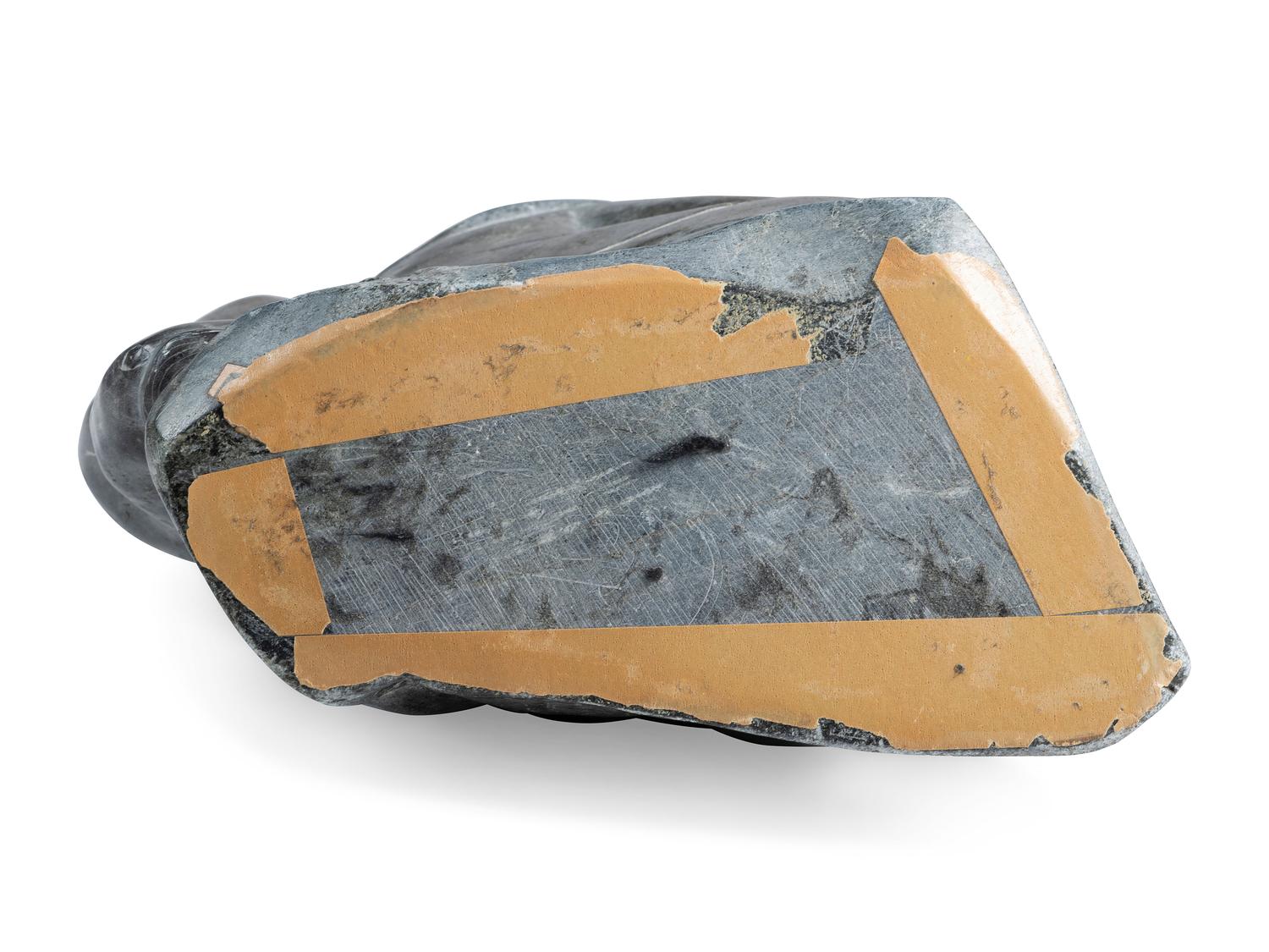 Inuit Soapstone Carving of Hunter and Seal