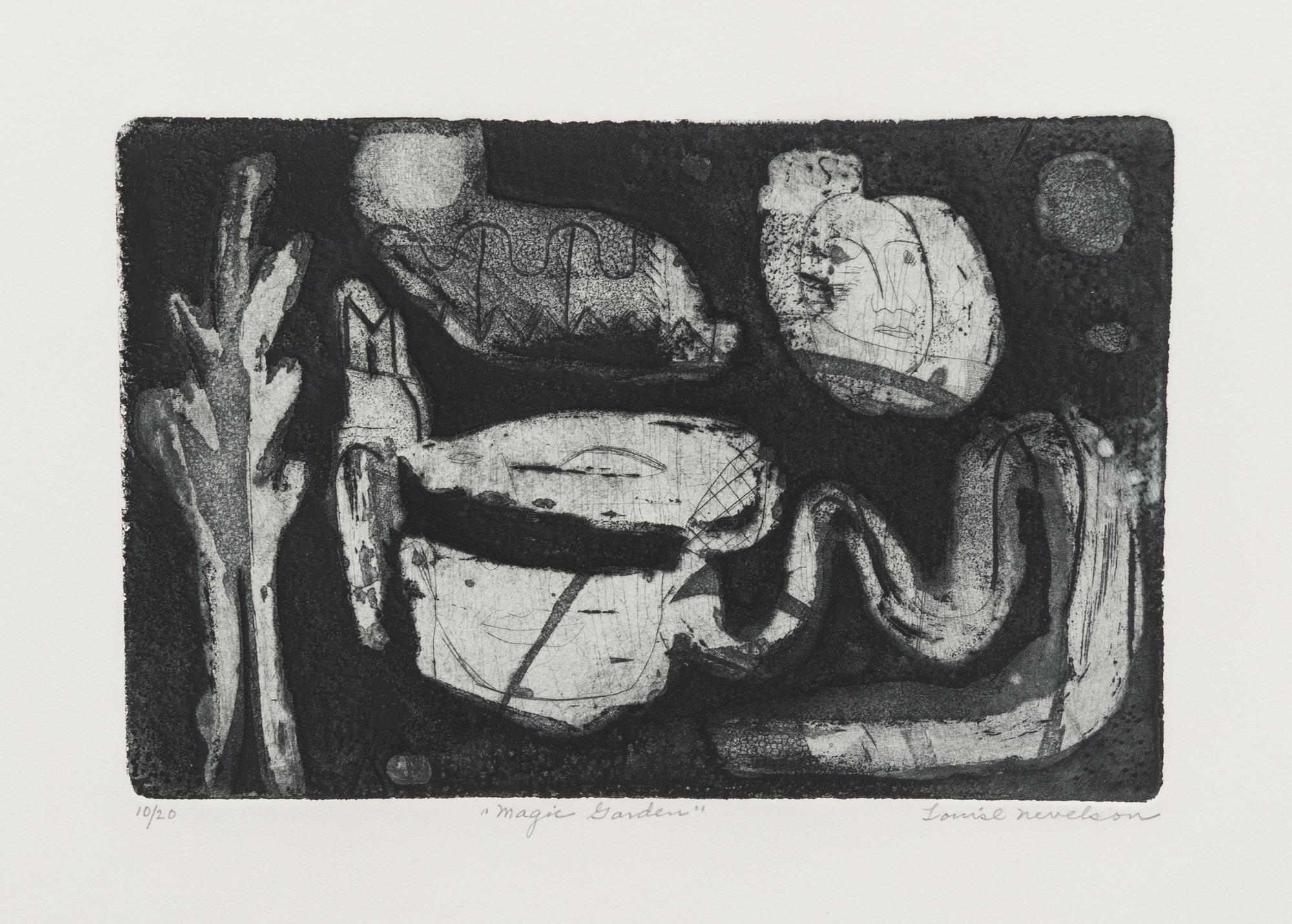 Louise Nevelson, (American 1899-1988), Magic Garden, 1953-1955