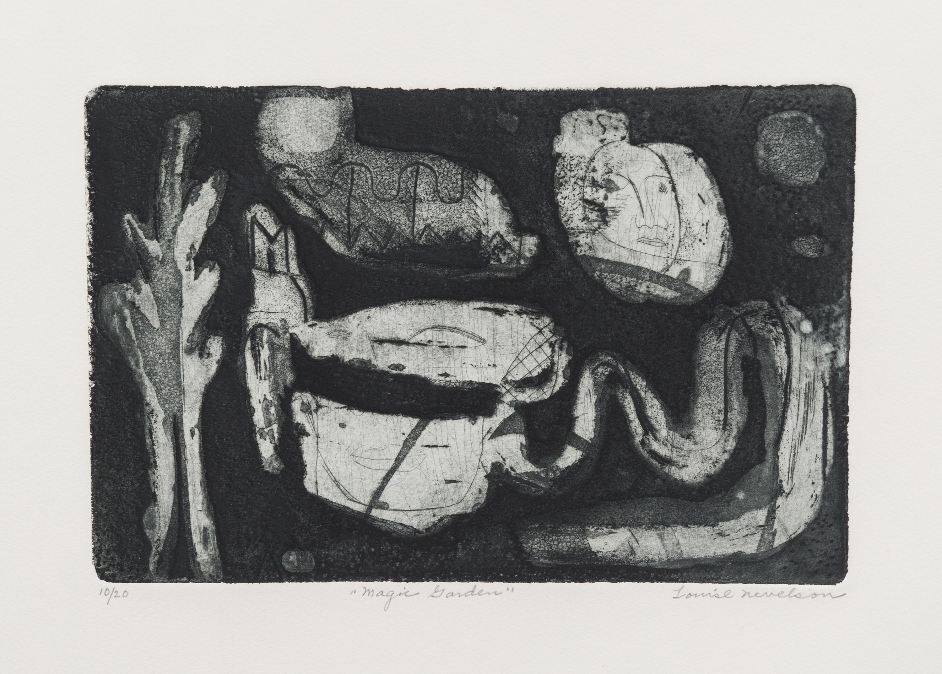 Louise Nevelson, (American 1899-1988), Magic Garden, 1953-1955