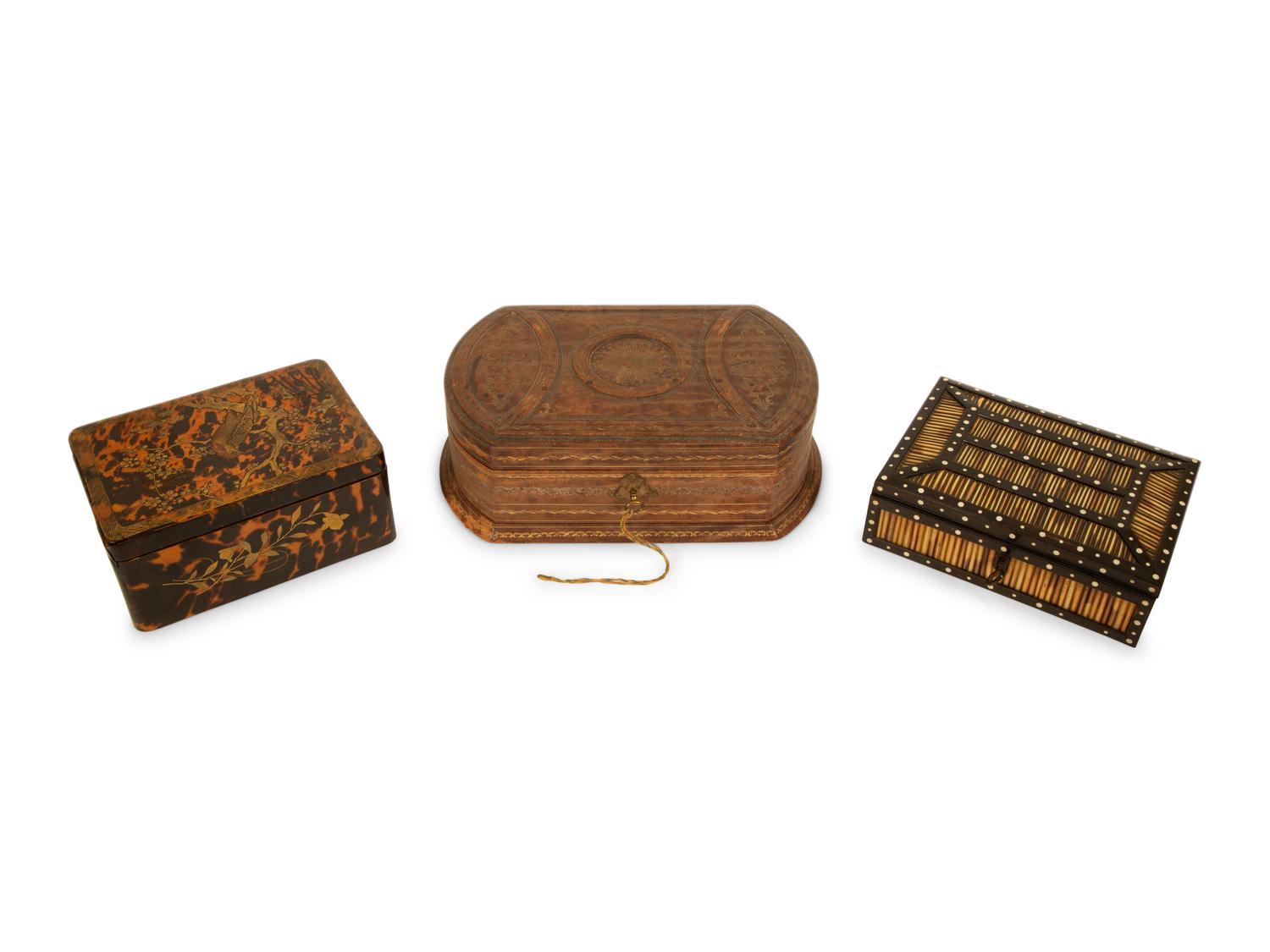 Three Table Caskets