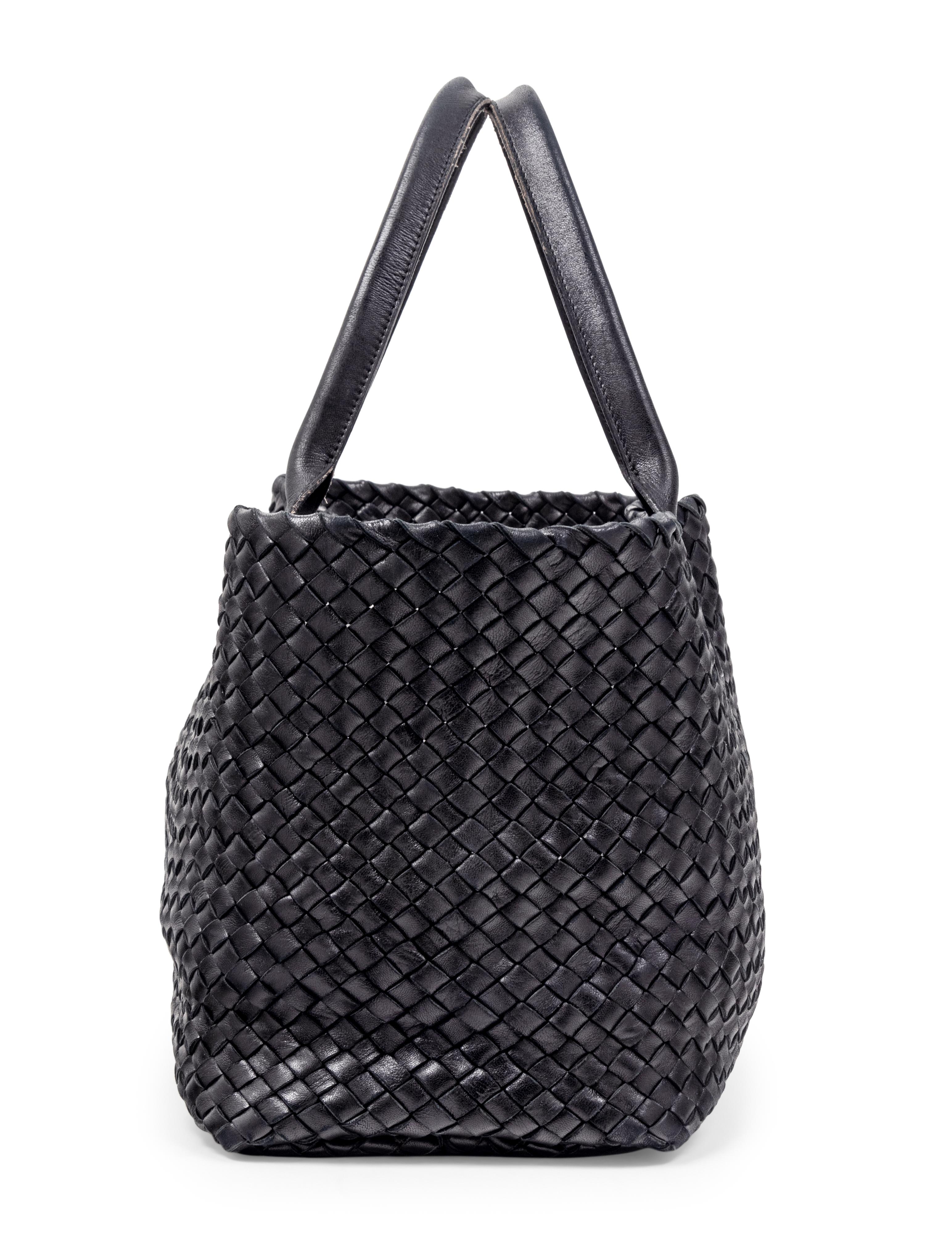 Bottega Veneta Limited Edition Intrecciato Leather Medium Cabat Tote Bag