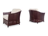 A Pair of McGuire Rattan Lounge Chairs