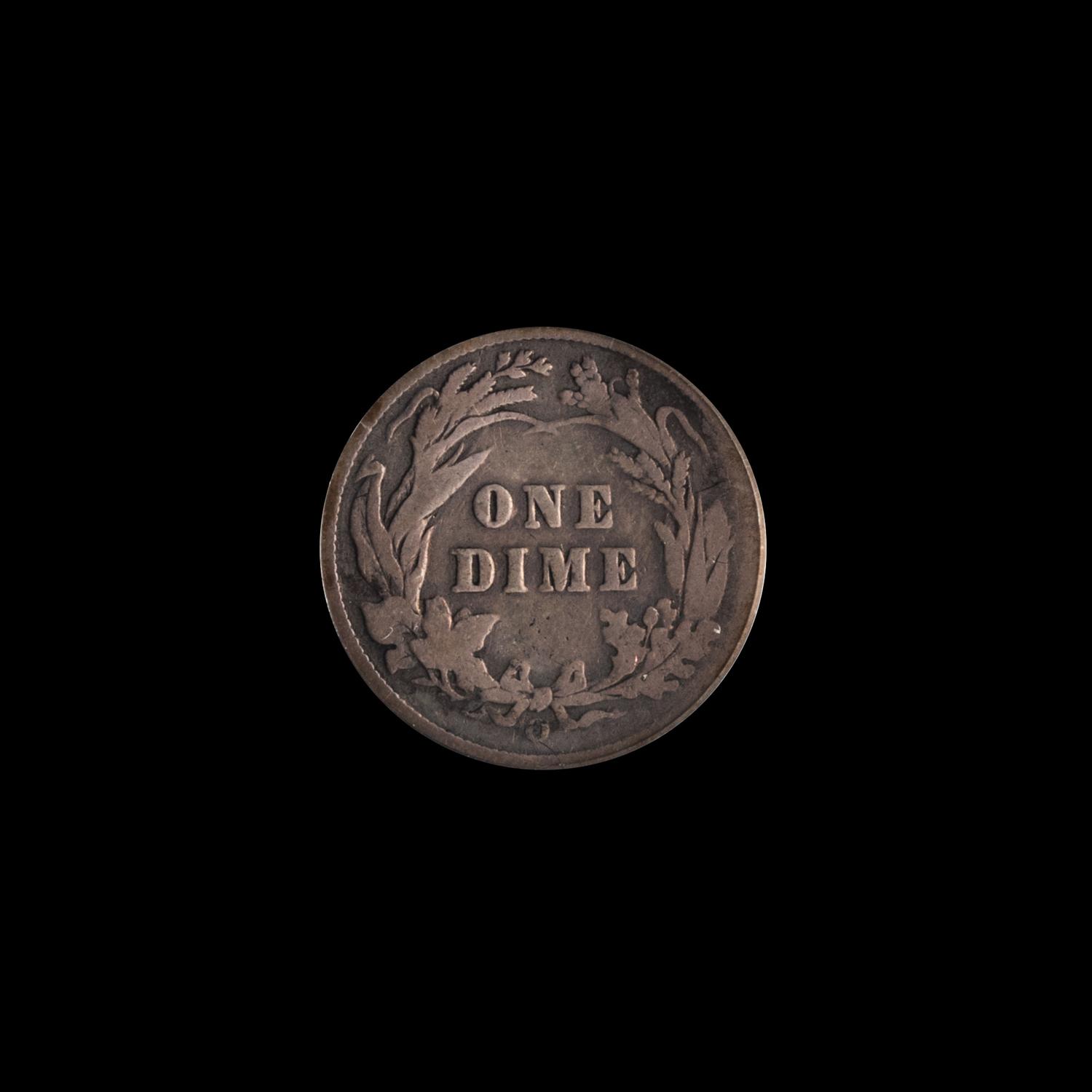 A United States 1895-O Barber 10c Coin