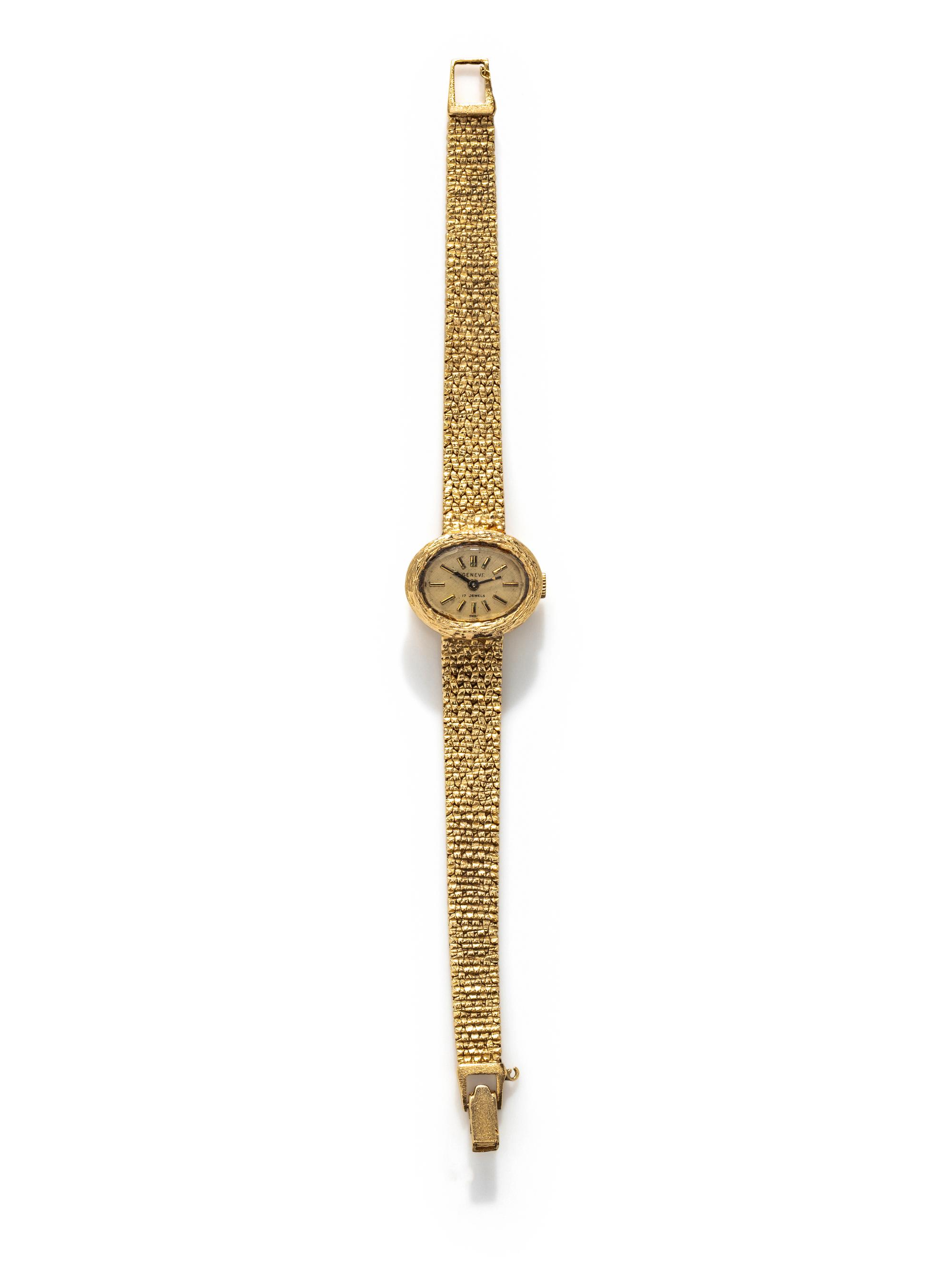 GENEVE, 14K YELLOW GOLD WATCH