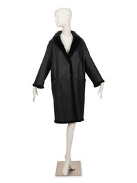 Brunello Cucinelli Leather and Shearling Coat