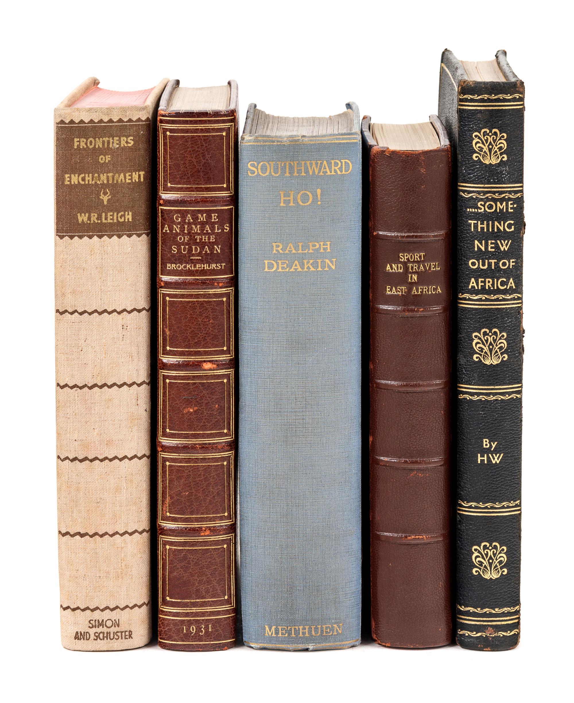 [SPORTING] -- [DUKE & DUCHESS OF WINDSOR COPIES]. A group of 5 sporting books from the library of the Duke and Duchess of Windsor, MANY PRESENTATION COPIES, comprising: