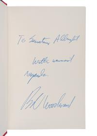 AMERICAN POST-COLD WAR CONFLICT A group of 8 works, most FIRST EDITIONS, a few INSCRIBED TO SECRETARY ALBRIGHT: