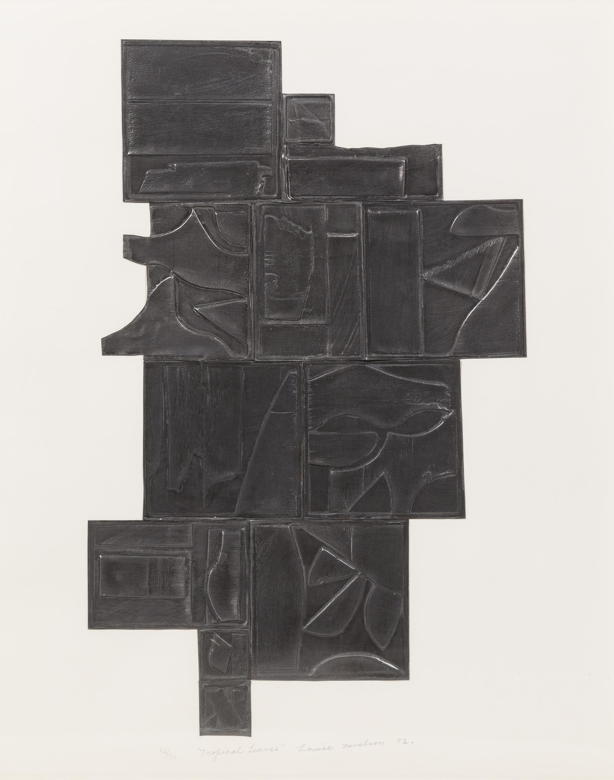 Louise Nevelson, (American, 1899-1988), Tropical Leaves, 1972