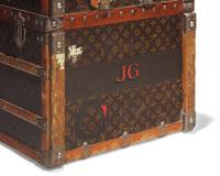 A Louis Vuitton Monogrammed Canvas Hardsided Wardrobe with 'JG' Monogram