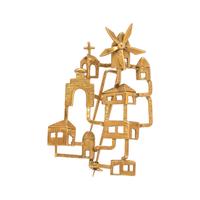 YELLOW GOLD BROOCH