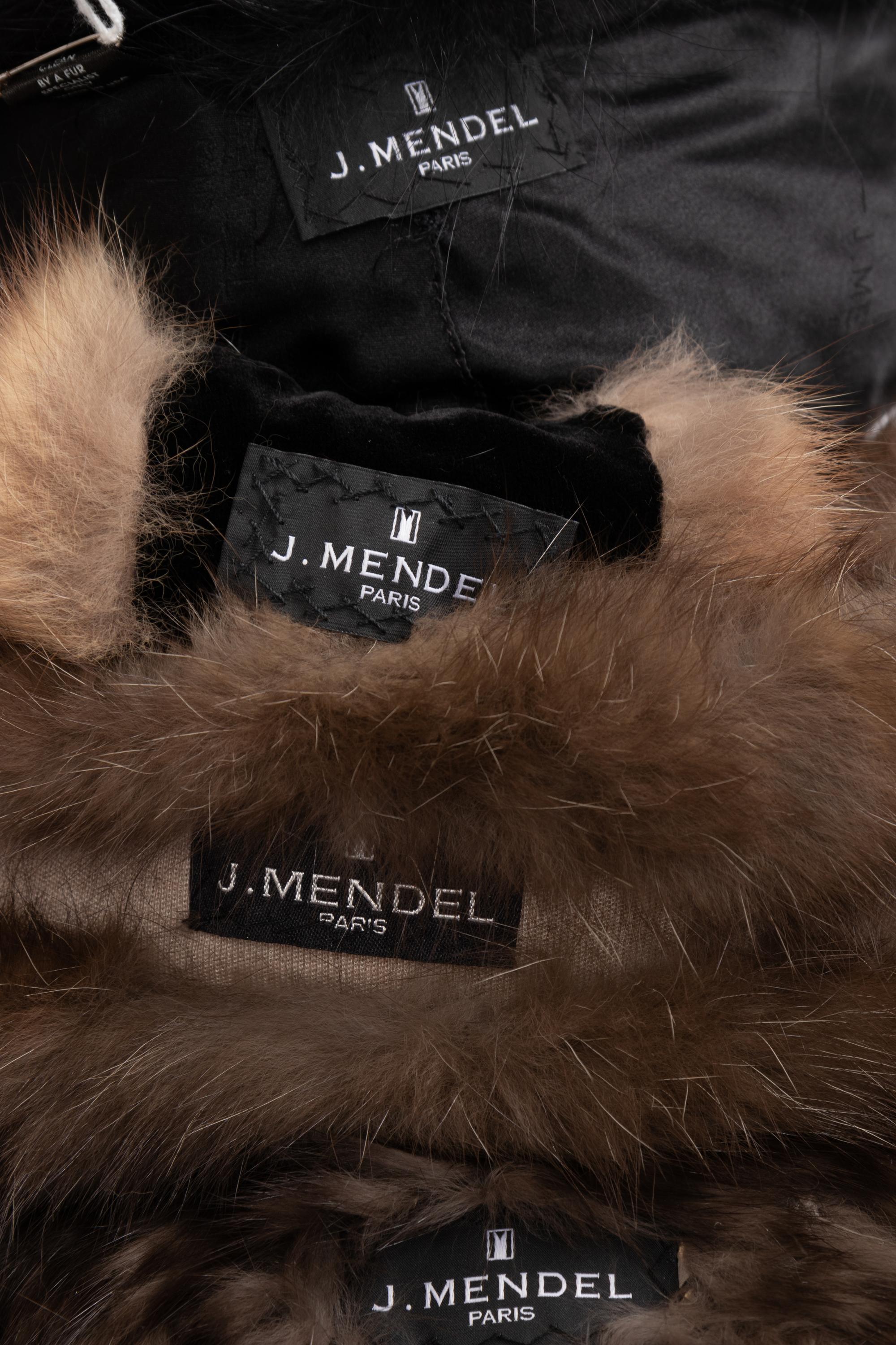 Collection of Six Fur Pieces: Two Hats, Two Headbands, One Pair of Cuffs
