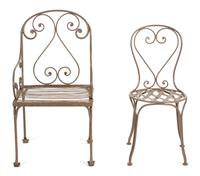 A Set of Ten Painted Wrought Iron Outdoor Dining Table and Chairs Height of chairs 32 inches. — 20TH CENTURY
