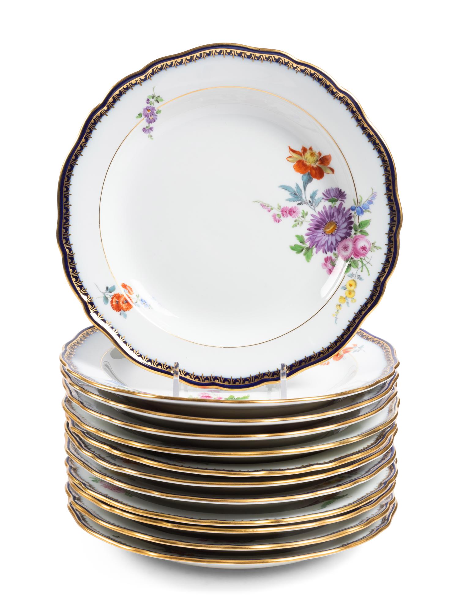 A Meissen Porcelain Dinner Service