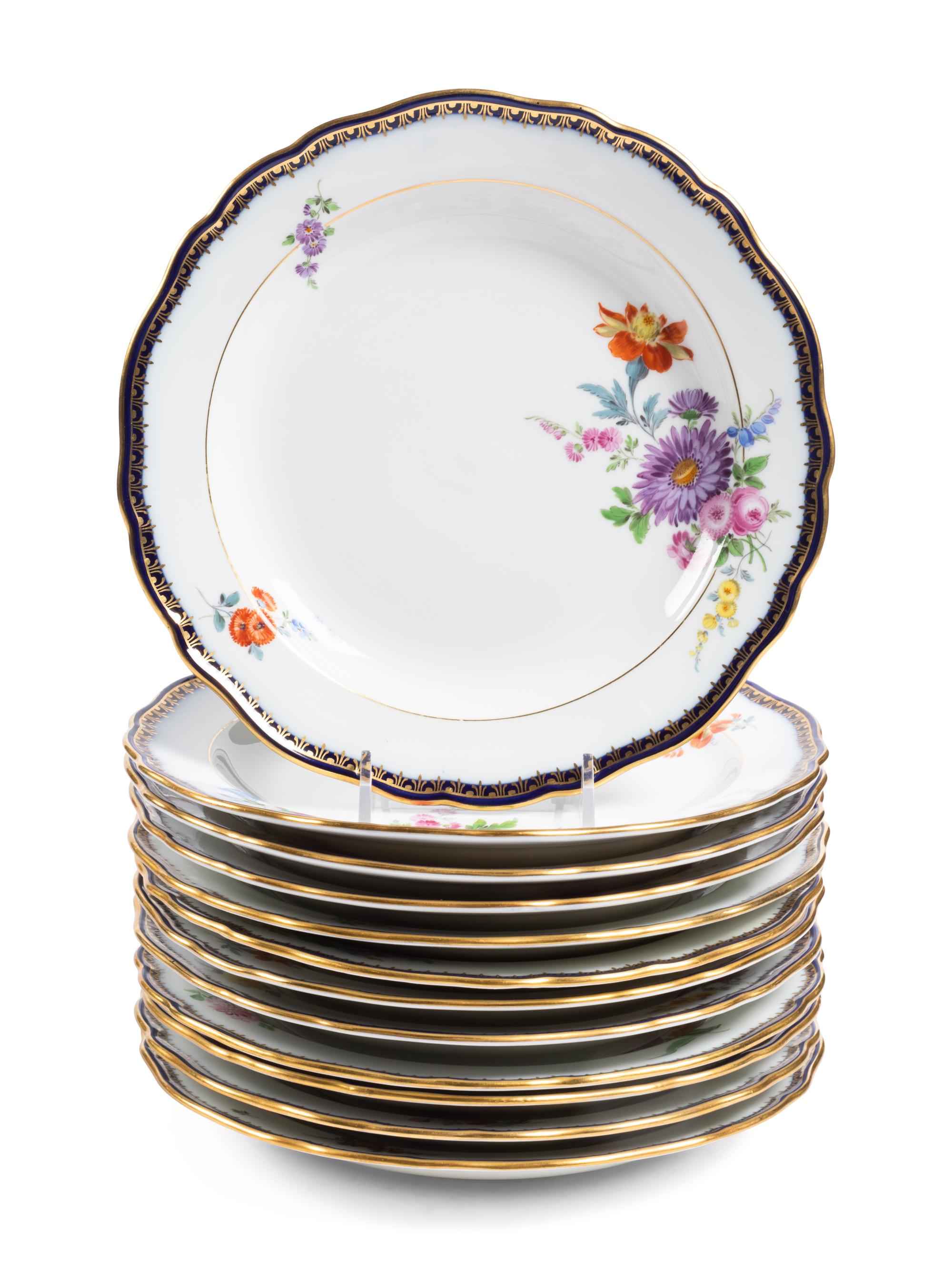 A Meissen Porcelain Dinner Service