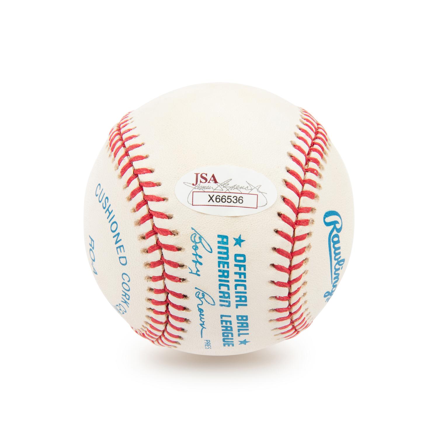 A Joe DiMaggio Signed Autograph Baseball (JSA Letter)