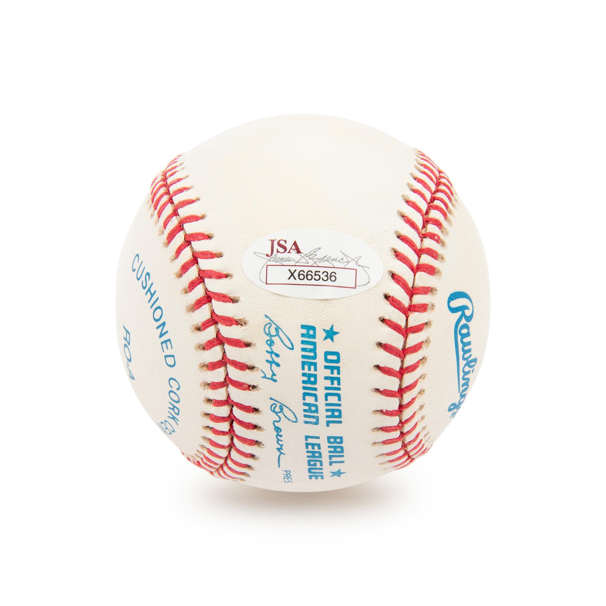 A Joe DiMaggio Signed Autograph Baseball (JSA Letter)