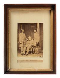 [CIVIL WAR]. BRADY, Mathew (1822-1896), photographer. Gen'l. Robt. E. Lee and Staff . Washington, DC, 1866.
