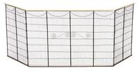 A Brass and Wire Hinged Fire Screen Height 24 1/2 x width 36 1/2 x depth 17 1/2 inches. — 20TH CENTURY