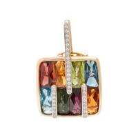 Bellarri, Two Multigem Pendants with Omega Chain