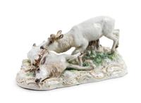 A Meissen Porcelain Figural Group Height 4 3/4 x width 9 5/8 inches. — LATE 19TH/EARLY 20TH CENTURY