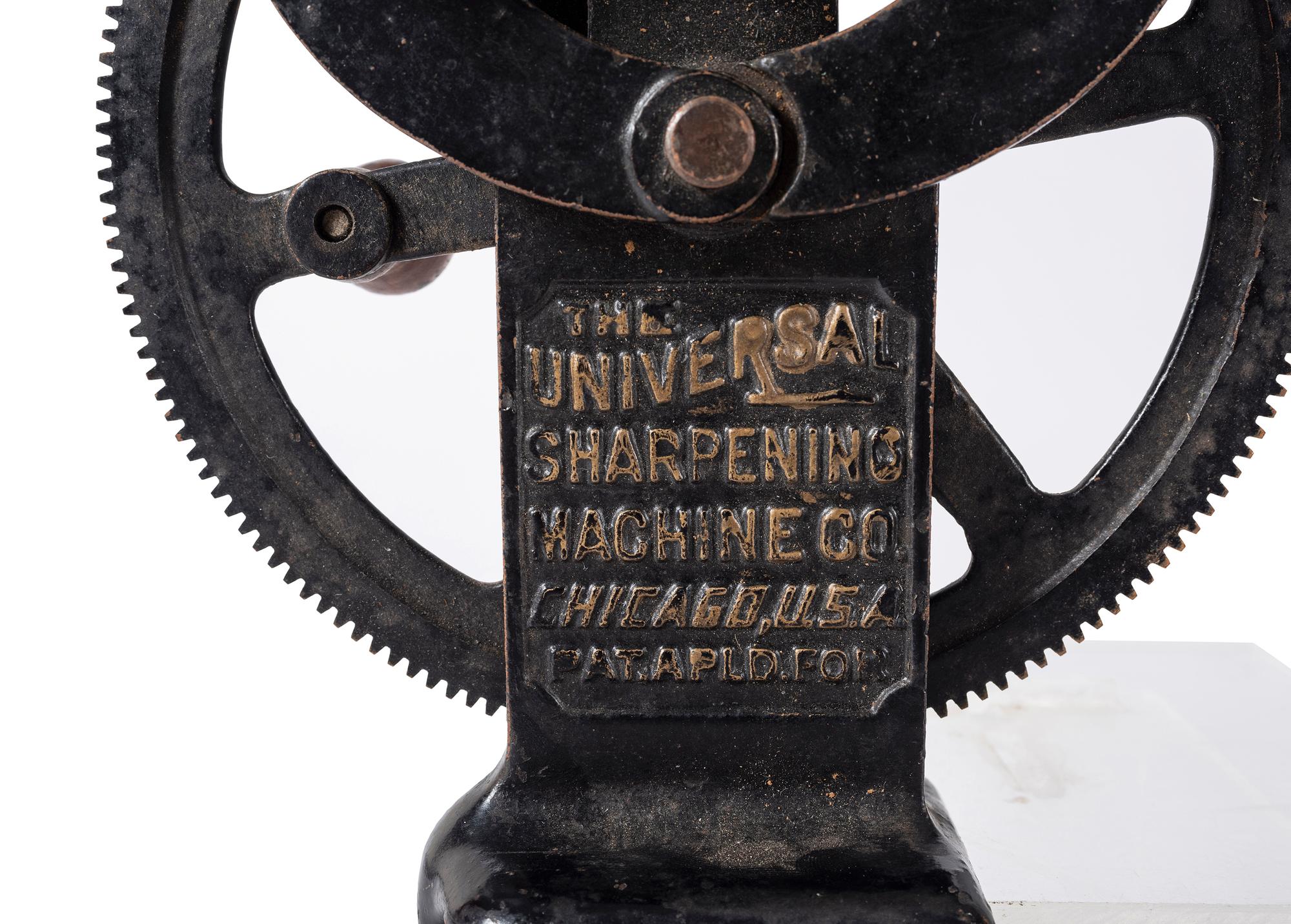 A Hand-Crank Sharpener by The Universal Sharpening Machine Company