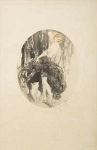 Girl with a Black Dog and Girl with a White Dog