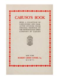 CARUSO, Enrico (1873-1921). Caruso’s Book. Being a Collection of Caricatures and Character Studies from Original Drawings of the Metropolitan Opera Company by Caruso . New York: Robert Grier Cooke, Inc. 1906.