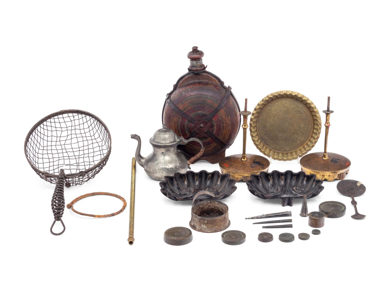 A Collection of Metal Decorative Articles