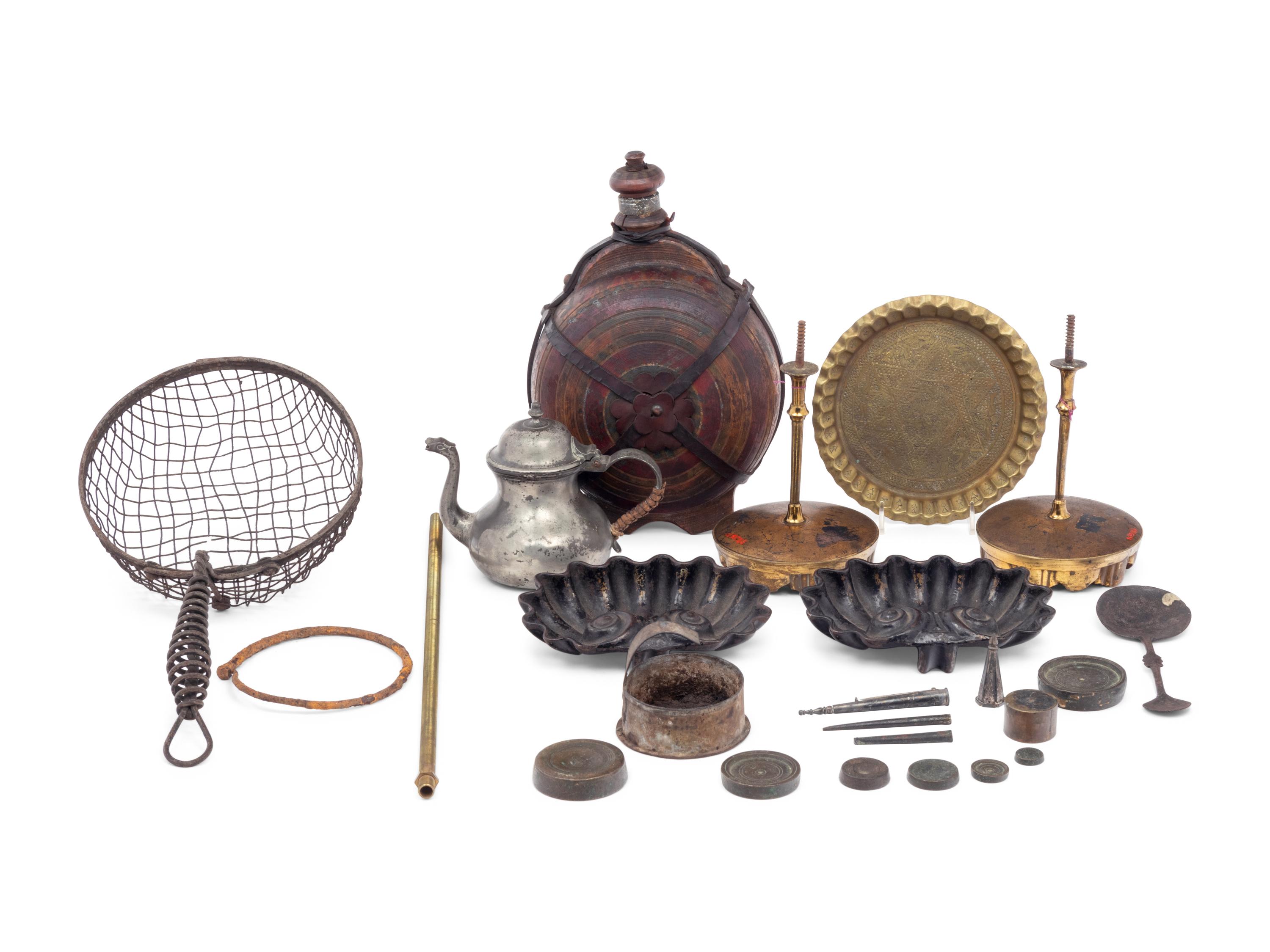 A Collection of Metal Decorative Articles