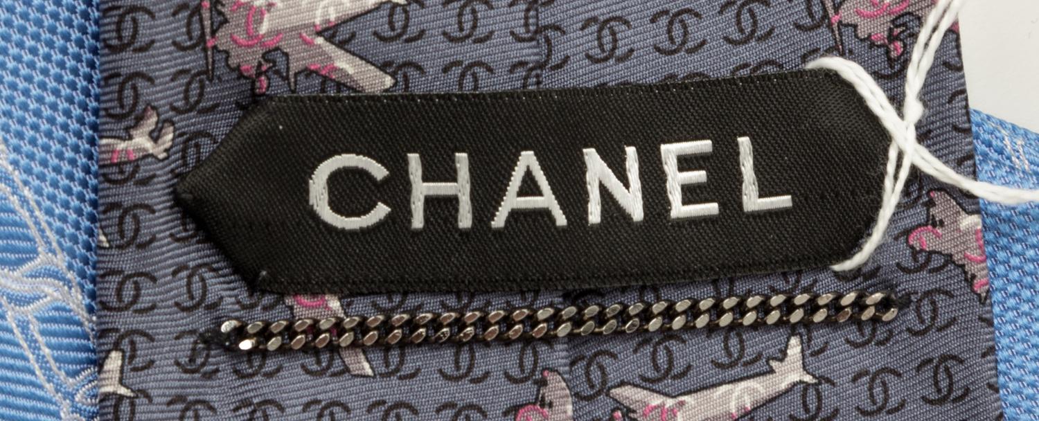 A Group of Three Chanel Neckties,