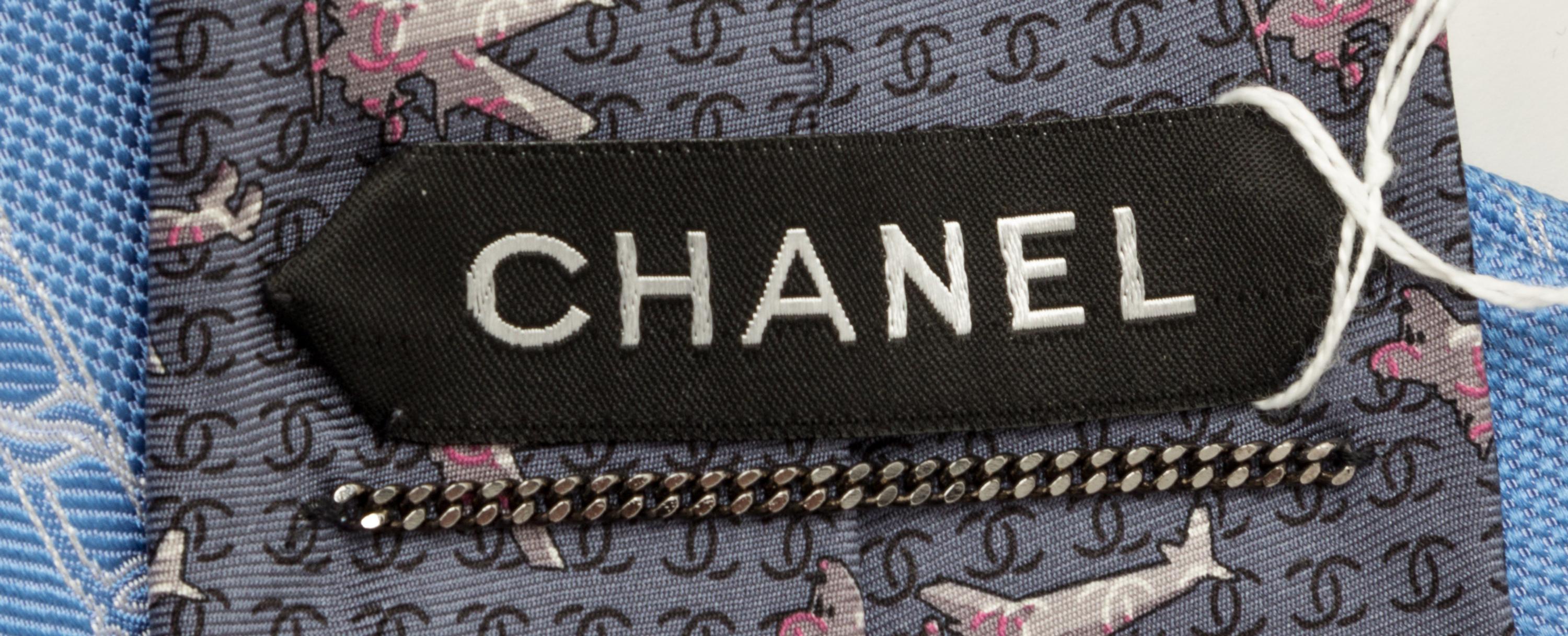 A Group of Three Chanel Neckties,