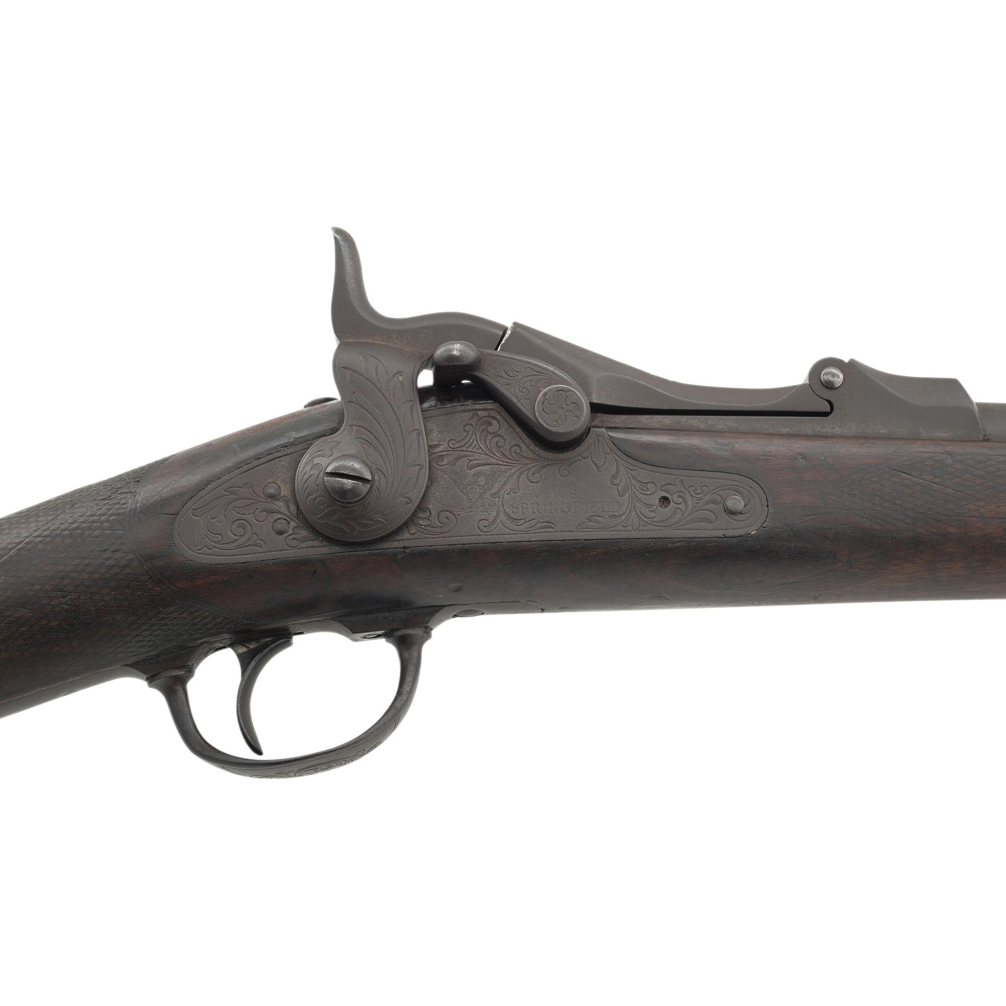 US Model 1875 2nd Type Trapdoor Officers Rifle