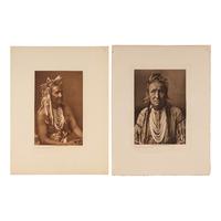Edward Curtis (American, 1868-1952) — Photogravures of Piegan and Blackfoot Subjects Lot of 8