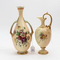 Two Worcester Porcelain Articles Height of taller 11 1/4 inches. — 1902 AND 1904