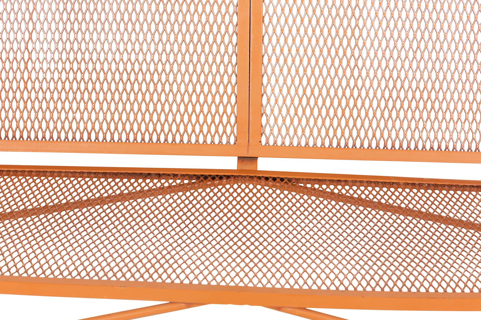 A Modernist Painted Steel Garden Bench