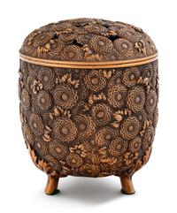 A 'Multitude of Chrysanthemums’ Cast Incense Burner