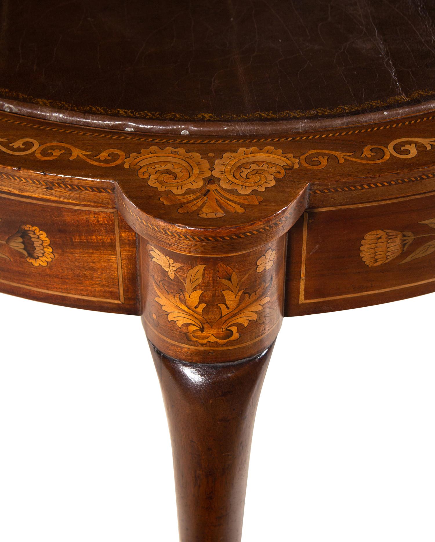 A Dutch Marquetry Flip-Top Game Table