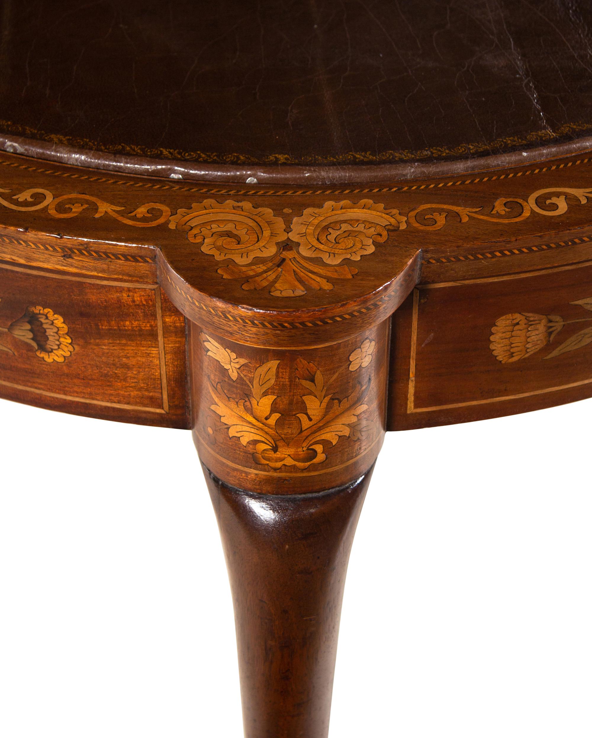 A Dutch Marquetry Flip-Top Game Table