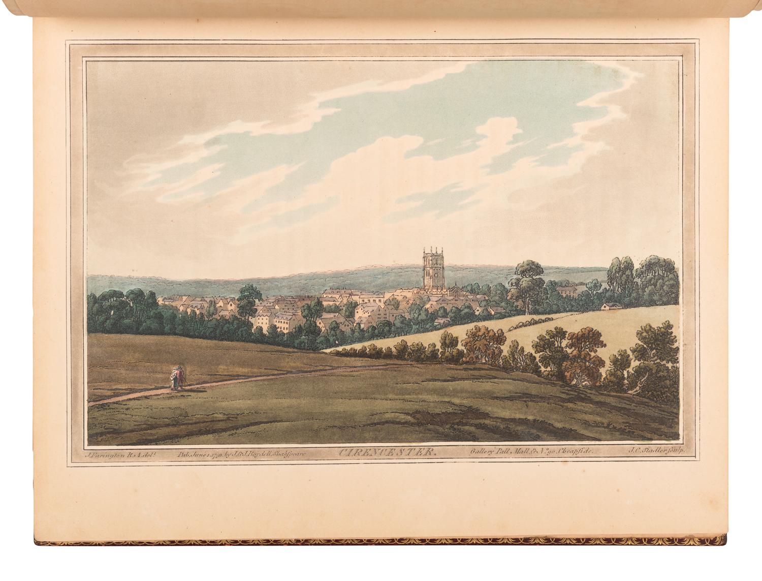 WESTALL, William (1781-1850) and Samuel OWEN (ca 1769-1857). Picturesque Tour of the River Thames. London: R. Ackermann, 1828.