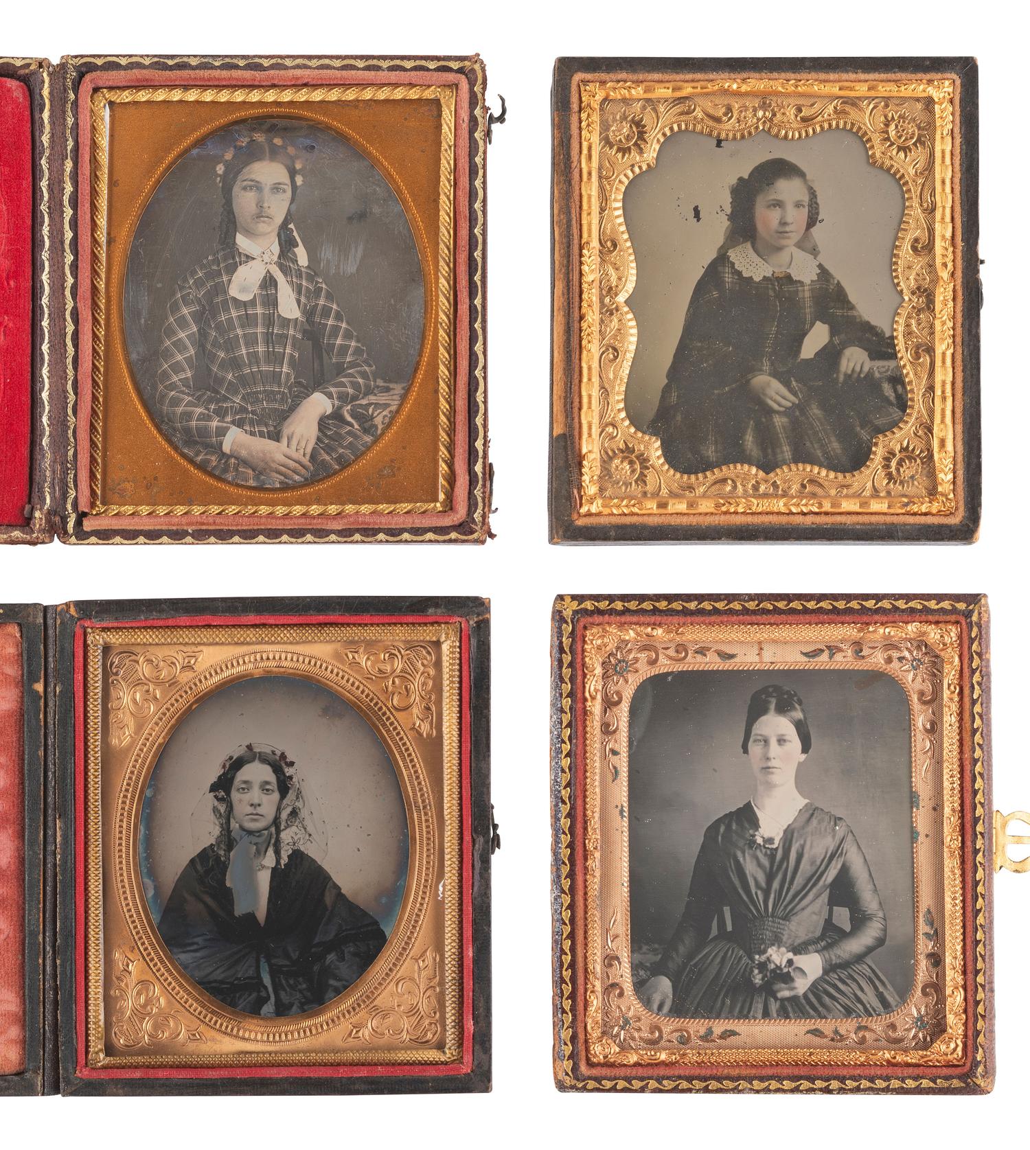 [EARLY PHOTOGRAPHY]. 37 assorted cased images.