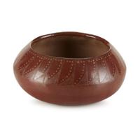 Rare San Ildefonso redware bowl Possibly Juanita Vigil (1898-1933), early 20th century