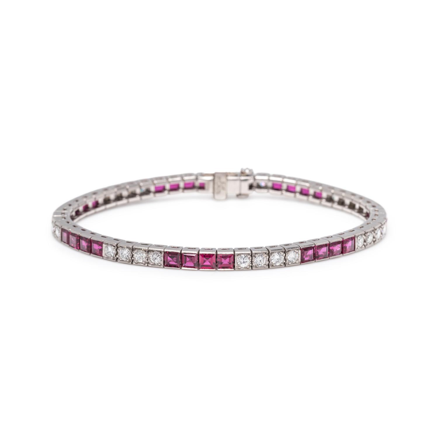 RUBY AND DIAMOND BRACELET
