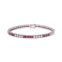 RUBY AND DIAMOND BRACELET