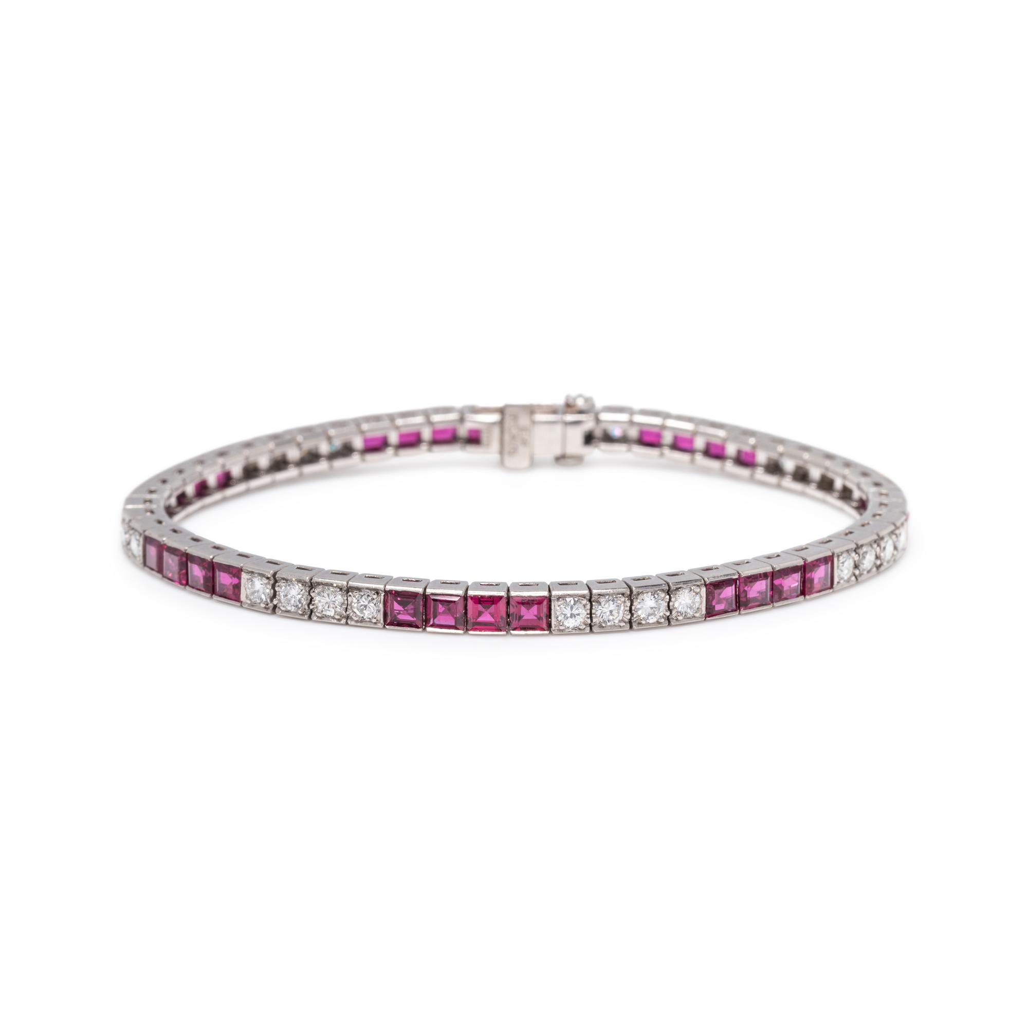 RUBY AND DIAMOND BRACELET