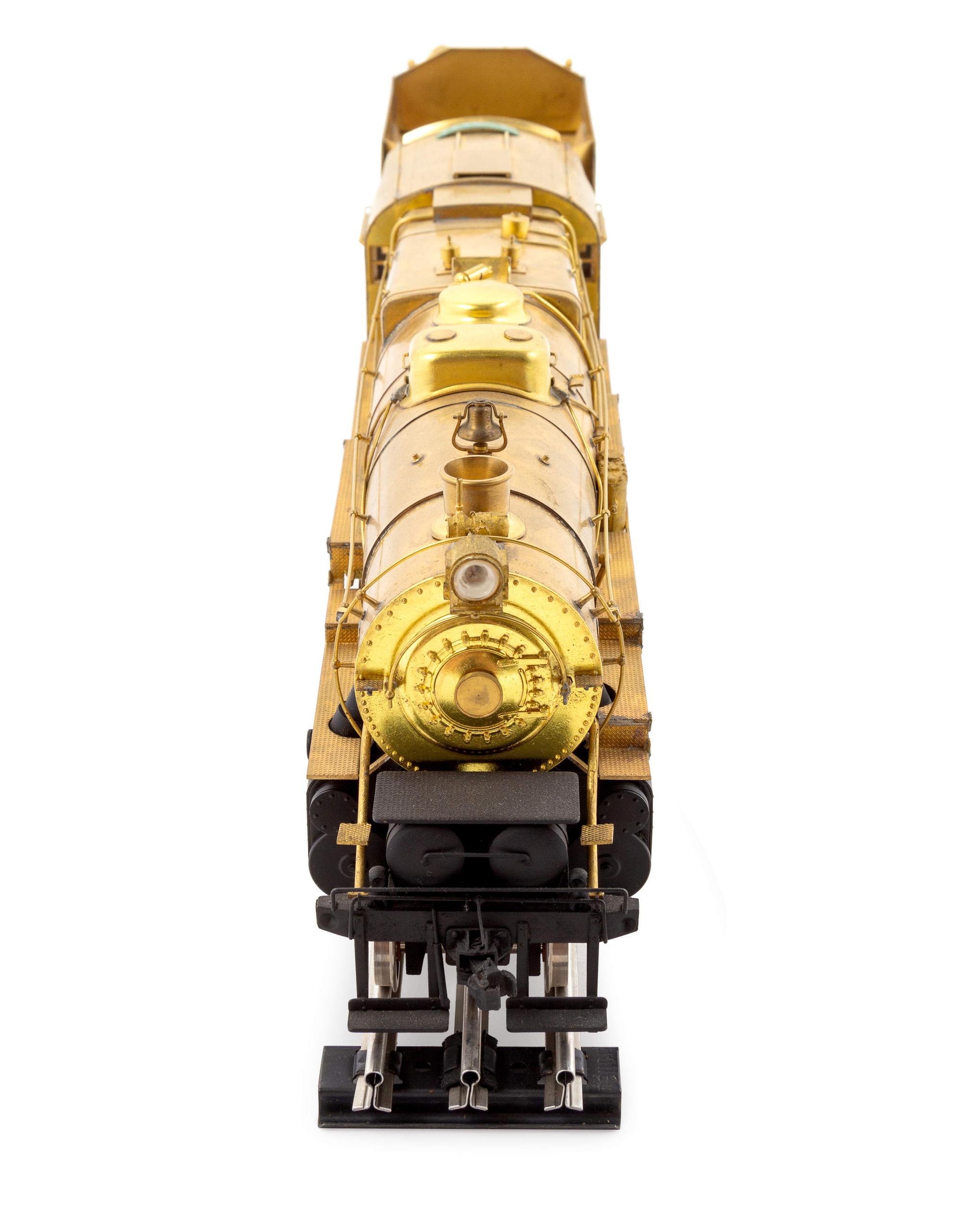 A KTM Brass O-Gauge 2-10-0 Locomotive and Tender