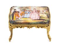 An Austrian Enameled Music Box Width 3 3/4 inches. — 19TH/20TH CENTURY
