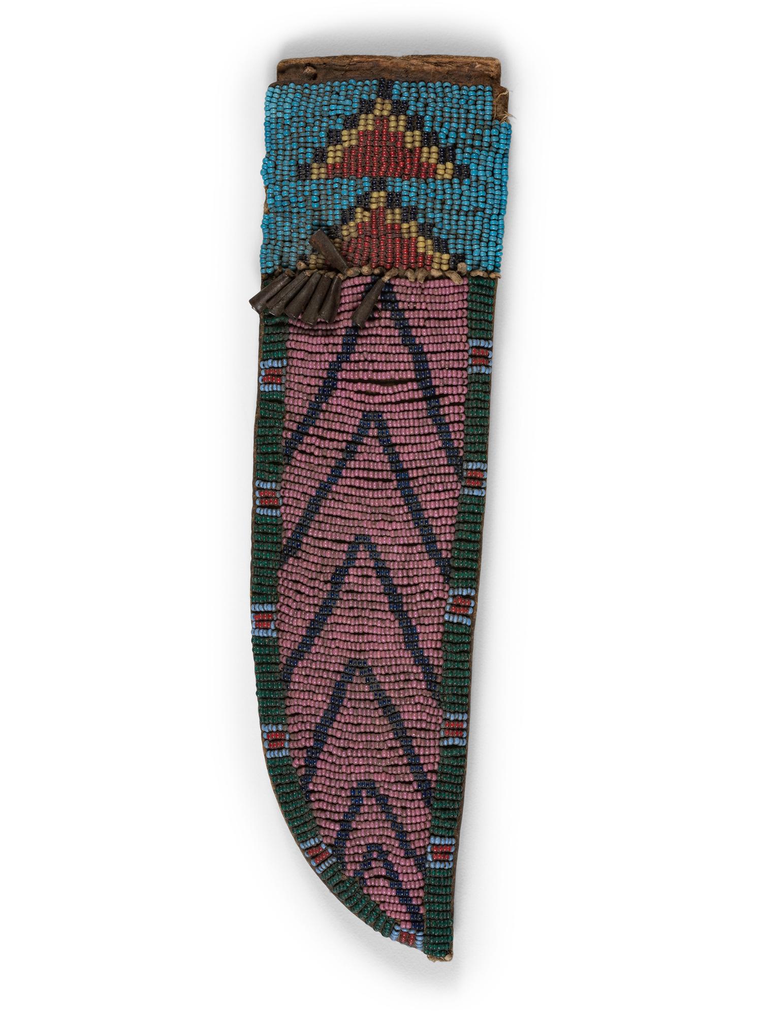 Northern Plains Beaded Hide Knife Sheath