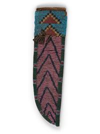 Northern Plains Beaded Hide Knife Sheath